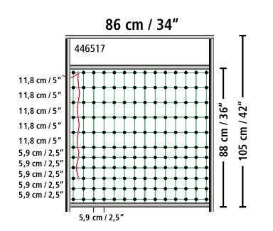 Tor für Netze 1,08 m